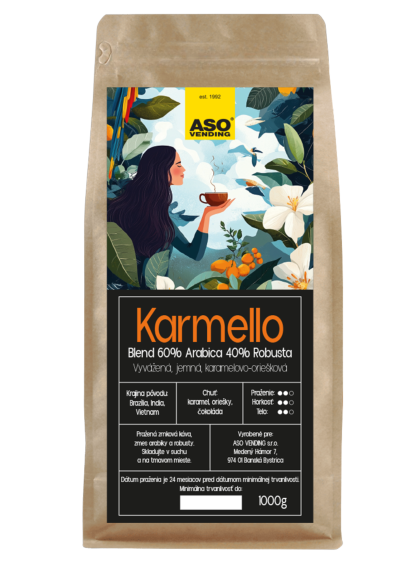 Zrnková káva Karmello 1000g