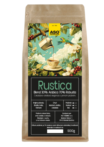 Zrnková káva Rustika 1000g